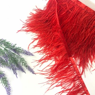 HOBİPOP - Şerit Devekuşu Tüyü Kırmızı HOBİPOP - Şerit Devekuşu Tüyü Kırmızı