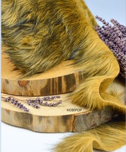 HOBİPOP - Şerit Suni Kürk Peluş Geçişli Camel HOBİPOP - Şerit Suni Kürk Peluş Geçişli Camel