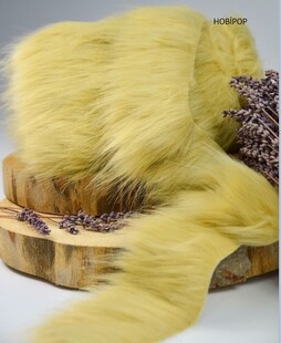 HOBİPOP - Şerit Suni Kürk Peluş Koyu Kapiçino