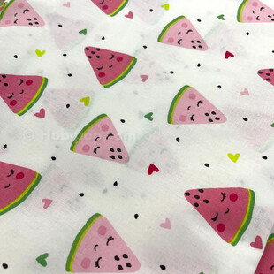 HOBİPOP - Sevimli Karpuz Desenli Poplin Pamuklu Kumaş Astarlık 50x120 cm HOBİPOP - Sevimli Karpuz Desenli Poplin Pamuklu Kumaş Astarlık 50x120 cm
