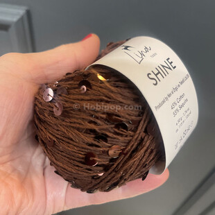  - Shine İri Pullu Örgü İpi No 16 Kahverengi