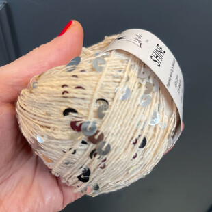  - Shine İri Pullu Örgü İpi No 02 Bej