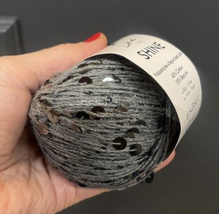  - Shine İri Pullu Örgü İpi No 4 Füme