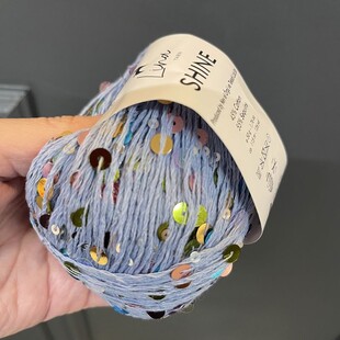  - Shine İri Pullu Örgü İpi No 8 Tatlı Mavi