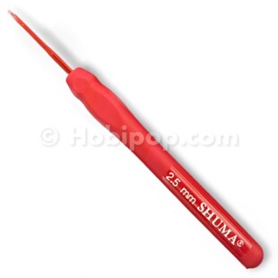 SHUMA - Shuma Red Kırmızı Silikon Saplı Örgü Tığı 2.5 mm SHUMA - Shuma Red Kırmızı Silikon Saplı Örgü Tığı 2.5 mm