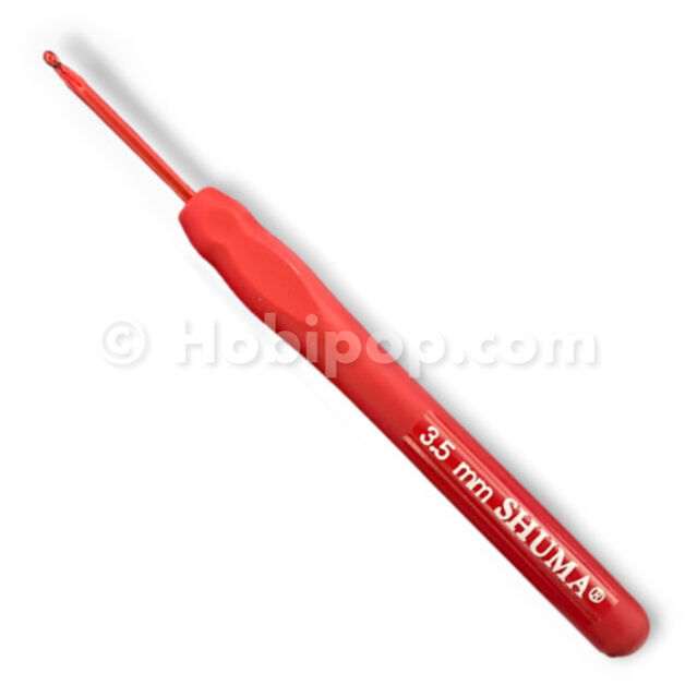 Shuma Red Kırmızı Silikon Saplı Örgü Tığı 3.5 mm