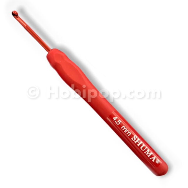 Shuma Red Kırmızı Silikon Saplı Örgü Tığı 4.5 mm