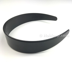 HOBİPOP - Siyah Kalın Taç Toka 3 cm