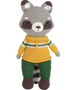 Sporcu Rakun Amigurumi Yapım Seti - Thumbnail