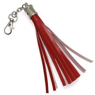 HOBİPOP - Suni Deri Çanta Püskülü Kırmızı