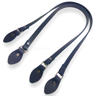 HOBİPOP - Suni Deri Çanta Sapı Metalli Lacivert HOBİPOP - Suni Deri Çanta Sapı Metalli Lacivert