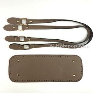 HOBİPOP - Suni Deri Çanta Sapı ve Tabanı 2′li Set Vizon HOBİPOP - Suni Deri Çanta Sapı ve Tabanı 2′li Set Vizon