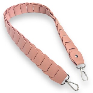 HOBİPOP - Suni Deri Geçmeli Örgü Çanta Sapı Pudra HOBİPOP - Suni Deri Geçmeli Örgü Çanta Sapı Pudra