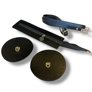 HOBİPOP - Suni Deri Makaron Çanta Seti Siyah Renk HOBİPOP - Suni Deri Makaron Çanta Seti Siyah Renk