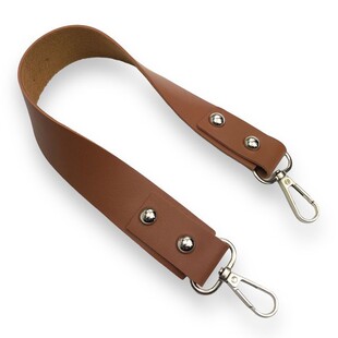 HOBİPOP - Suni Deri Metalli Kısa Çanta Sapı Taba