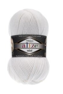 ALİZE - Alize Süperlana Midi 55 Beyaz ALİZE - Alize Süperlana Midi 55 Beyaz