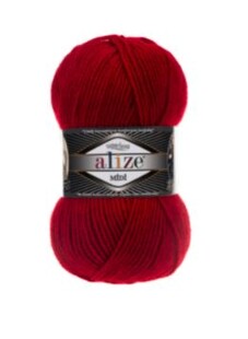 ALİZE - Alize Süperlana Midi 56 Kırmızı ALİZE - Alize Süperlana Midi 56 Kırmızı