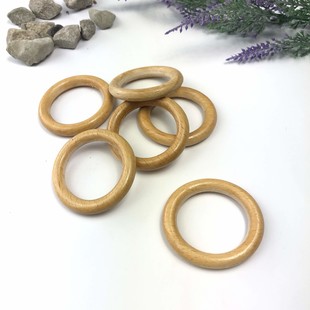 HOBİPOP - Tahta Halka - Cilalı 6 CM HOBİPOP - Tahta Halka - Cilalı 6 CM