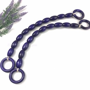 HOBİPOP - Tahta Boncuklu Çanta Sapı Mor HOBİPOP - Tahta Boncuklu Çanta Sapı Mor