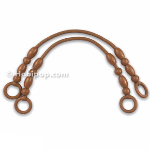 HOBİPOP - Tahta Boncuklu Çanta Sapı Taba HOBİPOP - Tahta Boncuklu Çanta Sapı Taba