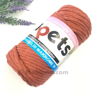 PUPPETS - Tarama Makrome İp 3 MM 250 g Kiremit PUPPETS - Tarama Makrome İp 3 MM 250 g Kiremit