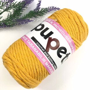 PUPPETS - Tarama Makrome İpi 3 MM 250 g Açık Hardal PUPPETS - Tarama Makrome İpi 3 MM 250 g Açık Hardal