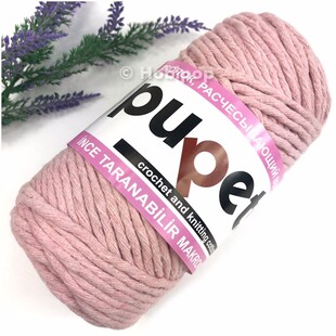 PUPPETS - Tarama Makrome İpi 3 MM 250 g Pudra PUPPETS - Tarama Makrome İpi 3 MM 250 g Pudra