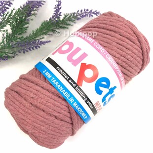 PUPPETS - Tarama Makrome İpi 3 MM 250 g Gül Kurusu PUPPETS - Tarama Makrome İpi 3 MM 250 g Gül Kurusu