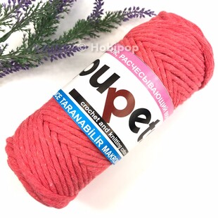 PUPPETS - Tarama Makrome İpi 3 MM 250 g Mercan PUPPETS - Tarama Makrome İpi 3 MM 250 g Mercan