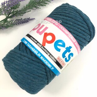 PUPPETS - Tarama Makrome İpi 3 MM 250 g Petrol PUPPETS - Tarama Makrome İpi 3 MM 250 g Petrol