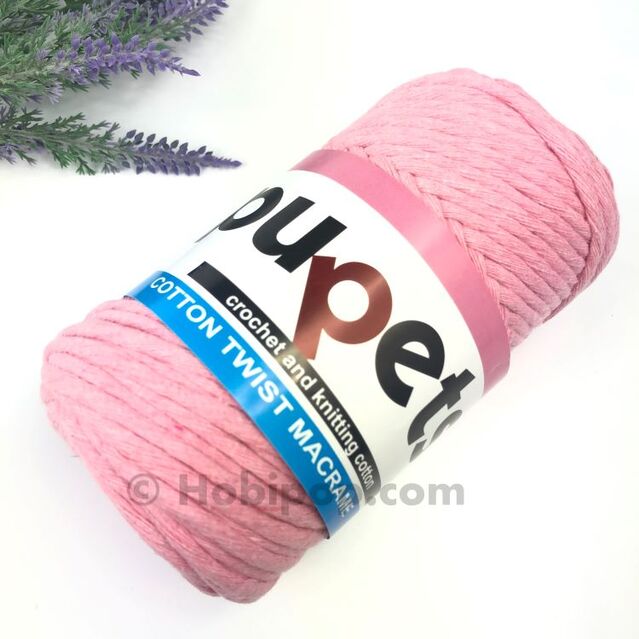 Tarama Makrome İpi 3 MM 250 g Şeker Pembe