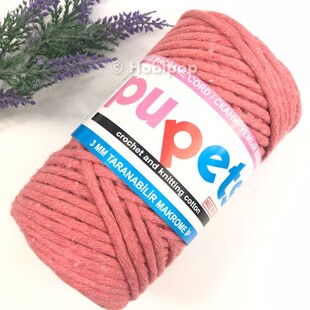 PUPPETS - Tarama Makrome İpi 3 MM 250 g Somon PUPPETS - Tarama Makrome İpi 3 MM 250 g Somon