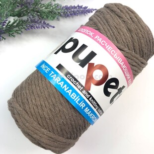 PUPPETS - Tarama Makrome İpi 3 MM 250 g Sütlü Kahve PUPPETS - Tarama Makrome İpi 3 MM 250 g Sütlü Kahve
