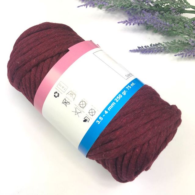 Tarama Makrome İpi 4 MM 250 g Bordo