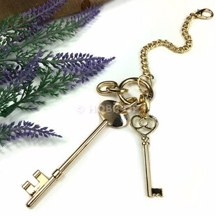 HOBİPOP - Çanta Süsü Anahtar Altın Renk