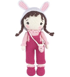 Tavşan Kız Oya Amigurumi Yapım Seti - Thumbnail