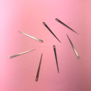 HOBİPOP - Tel Kırma İğnesi Çift Delikli El Yapımı Gümüş 1 Adet HOBİPOP - Tel Kırma İğnesi Çift Delikli El Yapımı Gümüş 1 Adet