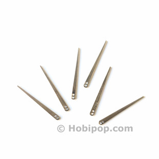 HOBİPOP - Tel Kırma İğnesi Çift Delikli Gümüş Renk 1 Adet