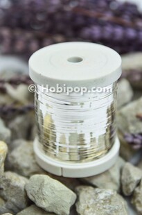 UĞURLU - Tel Kırma Teli İpi 30 Metre Tekli Makara Gümüş Renk