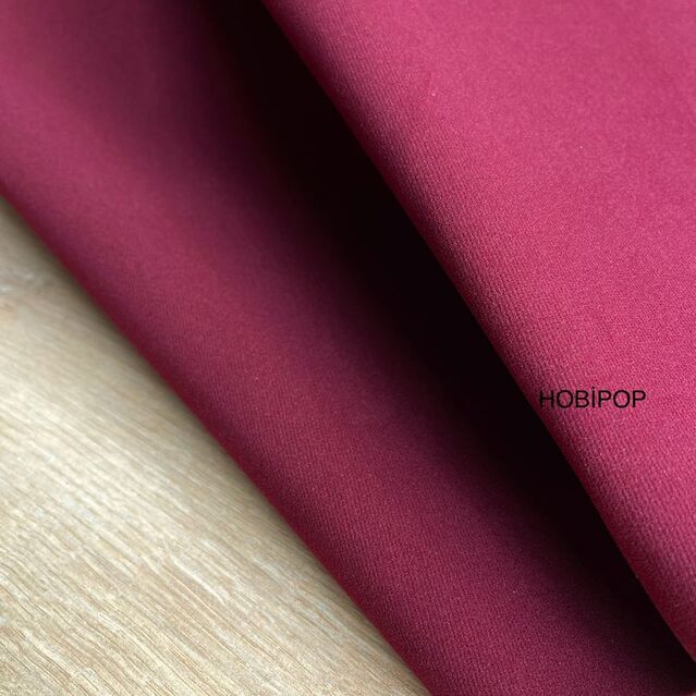 Tel Kırma ve Abiye Çanta Tek Taraflı Nubuk Çanta Astarı Bordo Yarım Metre