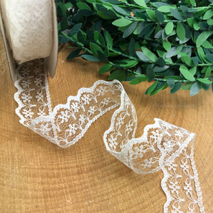 HOBİPOP - Tül Dantel Kurdele Beyaz