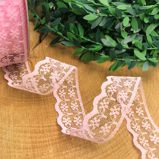 HOBİPOP - Tül Dantel Kurdele Pembe