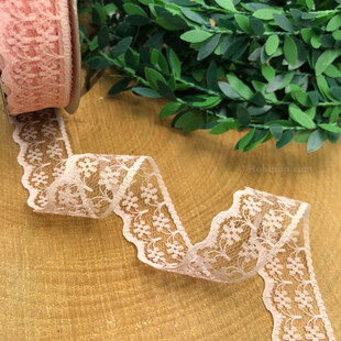 HOBİPOP - Tül Dantel Kurdele Somon HOBİPOP - Tül Dantel Kurdele Somon