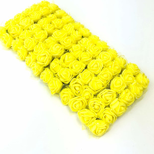 Tüllü Lateks Süsleme Çiçeği 72 li Sarı - Thumbnail
