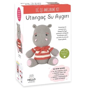 Utangaç Su Aygırı Amigurumi Yapım Seti - Thumbnail