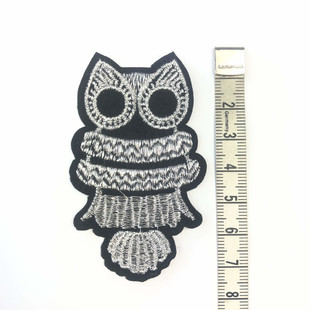 HOBİPOP - Ütüyle Yapışan Arma Baykuş Gümüş