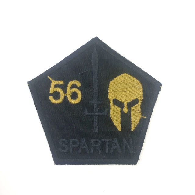 Ütüyle Yapışan Arma Spartan 56 Siyah