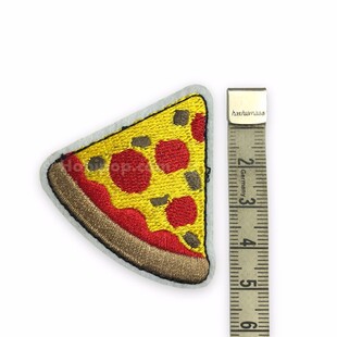 Ütüyle Yapışan Arma Mini Pizza Dilimi - Thumbnail