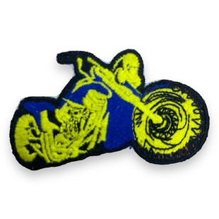 Ütüyle Yapışan Arma Motosiklet Sarı - Thumbnail