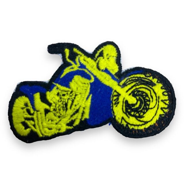 Ütüyle Yapışan Arma Motosiklet Sarı
